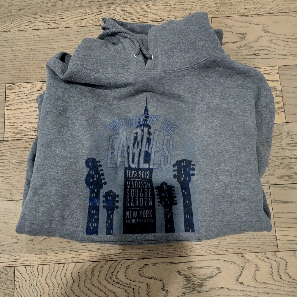 Eagles 2013 Concert Gray Graphic Hoodie